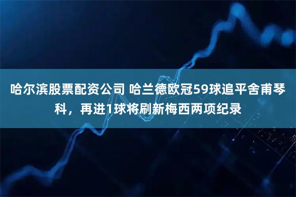 哈尔滨股票配资公司 哈兰德欧冠59球追平舍甫琴科，再进1球将刷新梅西两项纪录
